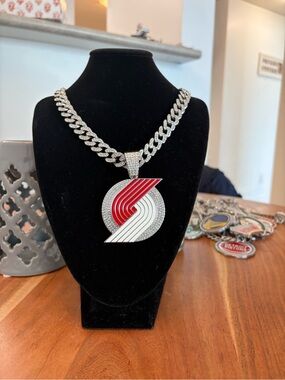 Iced Out NBA Portland Trailblazers Necklace